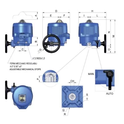 التصميم الداخلي المحركات الكهربائية 86 طراز. VB110M من فالبيا