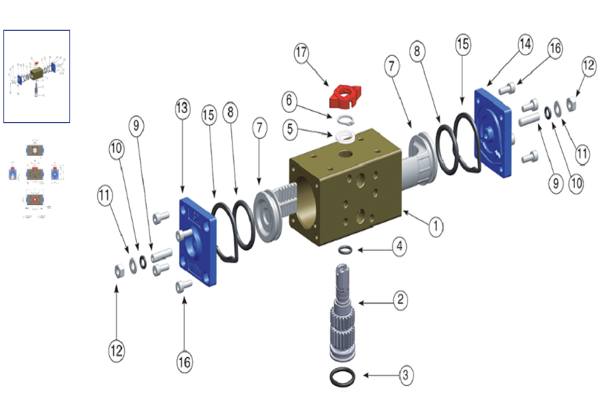تصميم سلسلة مشغلات الهواء 82  طراز 32 من VALBIA